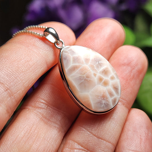 Pink Natrolite Pendant