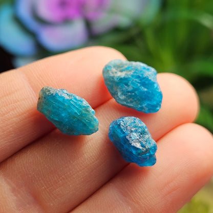 Neon Blue Apatite Crystal