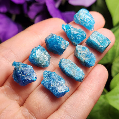 Neon Blue Apatite Crystal
