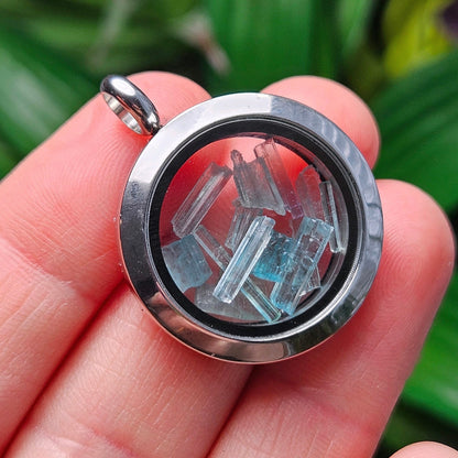 Blue Tourmaline Pendant