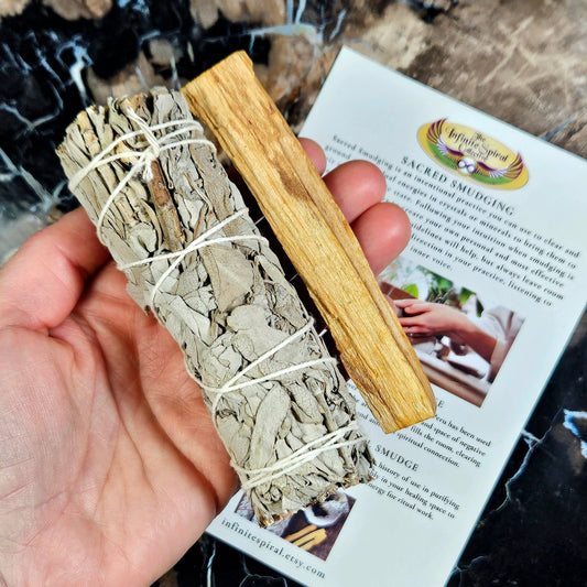 White Sage & Palo Santo SMUDGE Kit