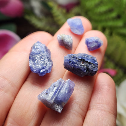 Raw Tanzanite Crystal, Natural Purple Tanzanite Specimen