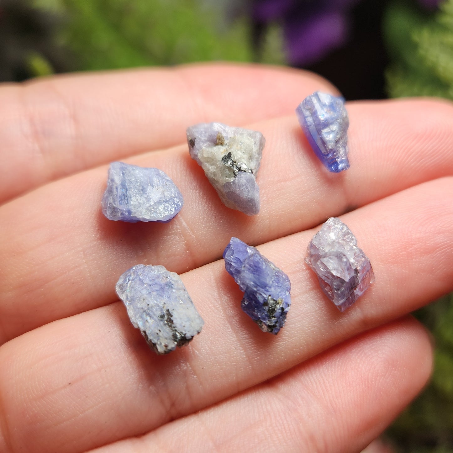 Raw Tanzanite Crystal, Natural Purple Tanzanite Specimen