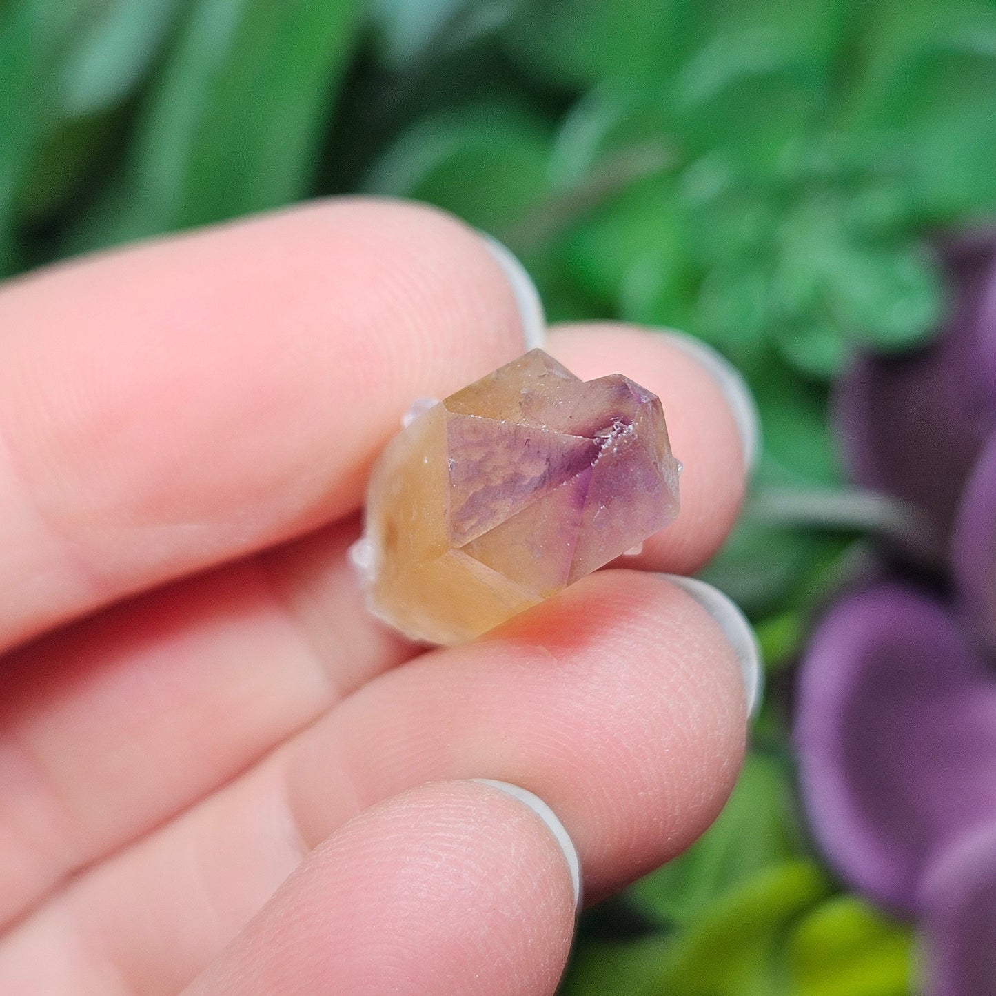 Golden Healer Amethyst Capped Point