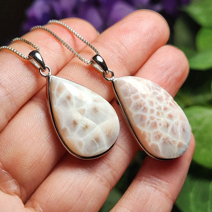 Pink Natrolite Pendant