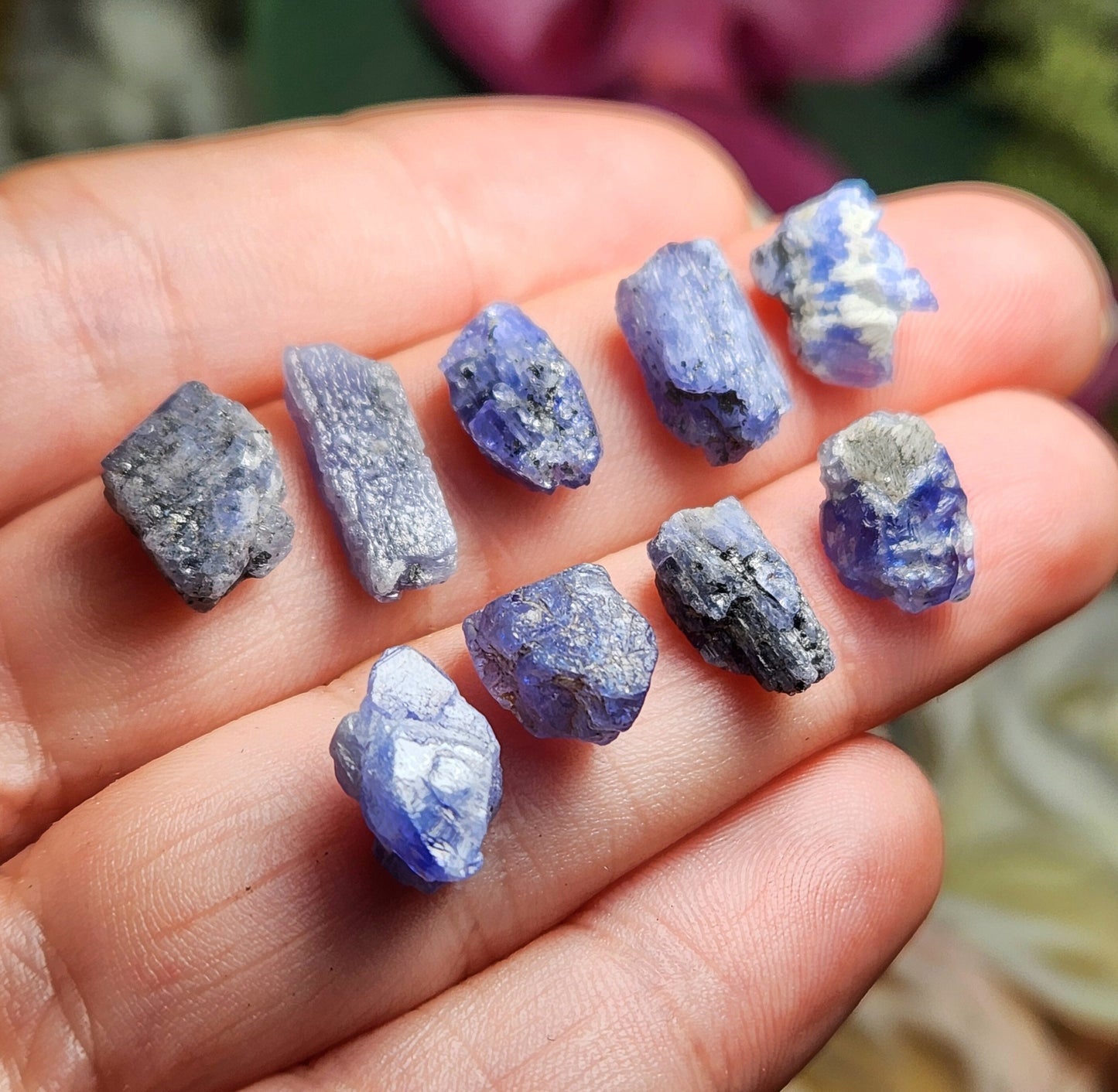 Raw Tanzanite Crystal, Natural Purple Tanzanite Specimen