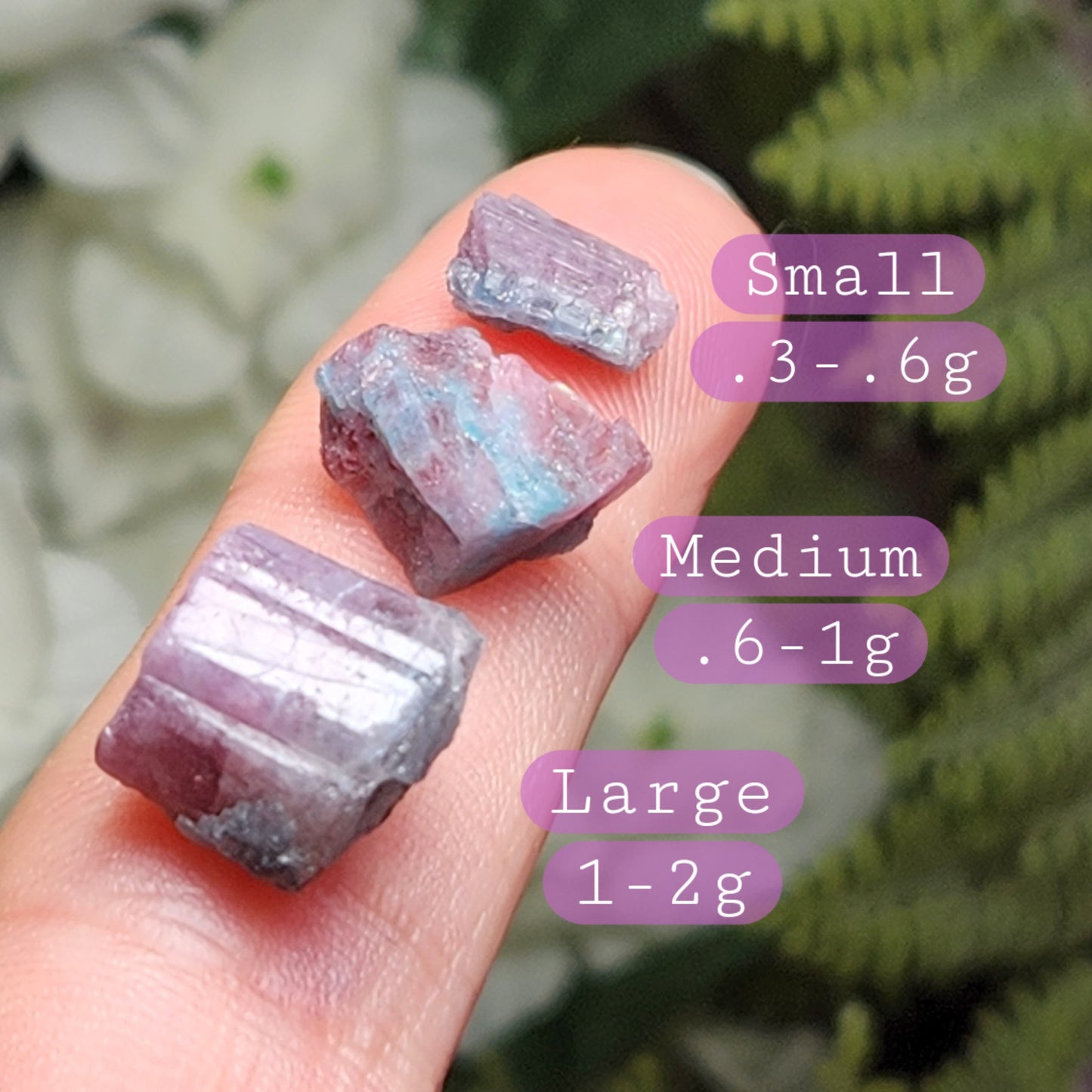 Paraiba Tourmaline, Natural Purple Tourmaline Crystals from Brazil