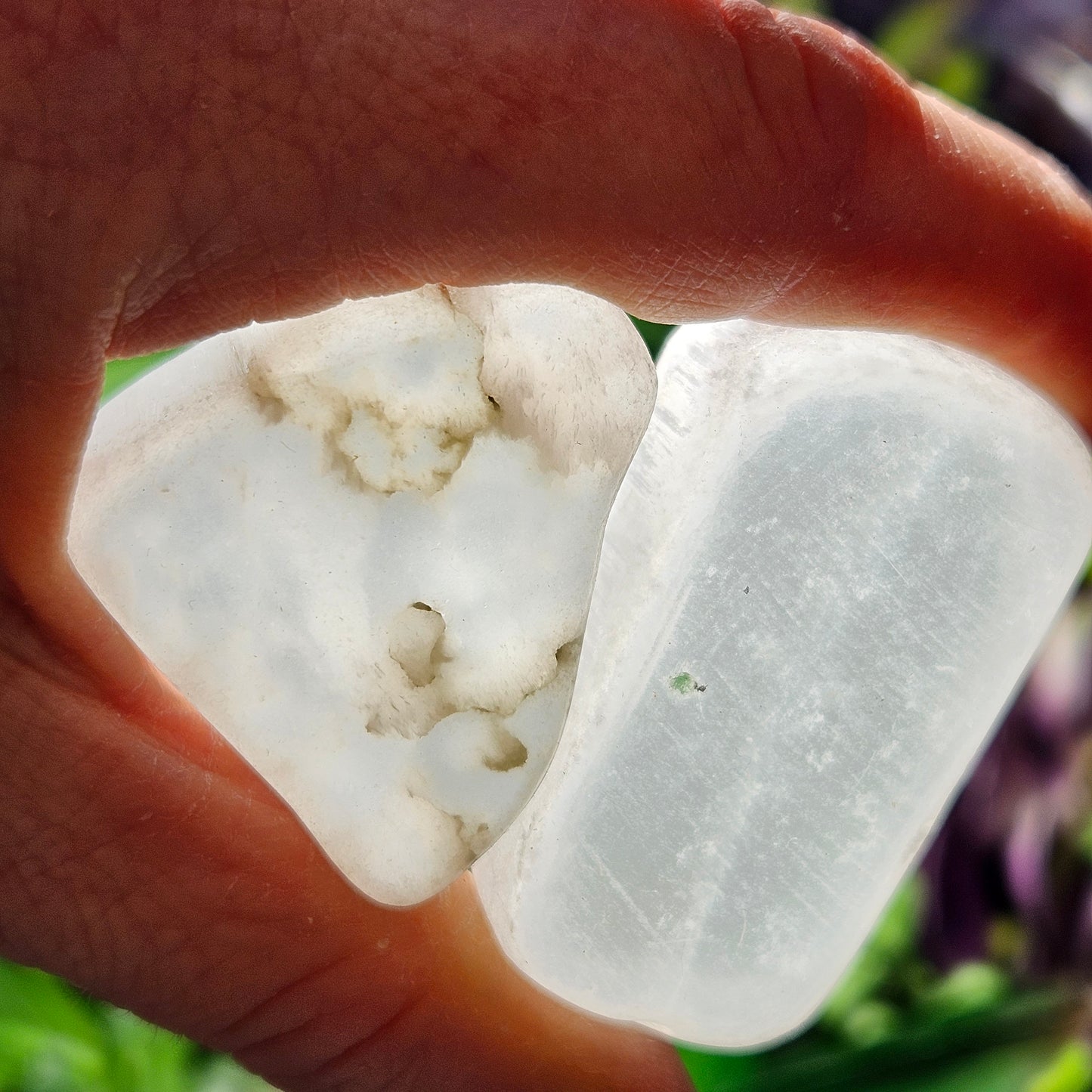Ulexite TV Stone – Vision Crystal – Natural Ulexite from California – Optical Stone for Intuition – Third Eye Chakra – Raw Ulexite Slab