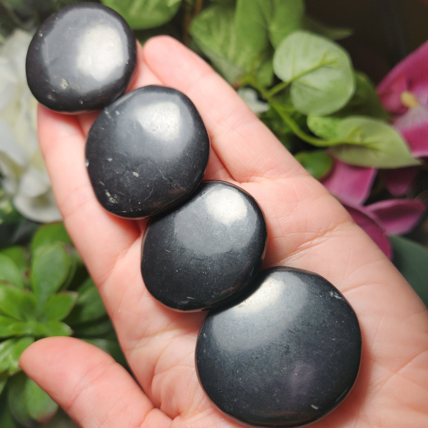 Polished Shungite Crystal, Elite Noble Shungite Disc