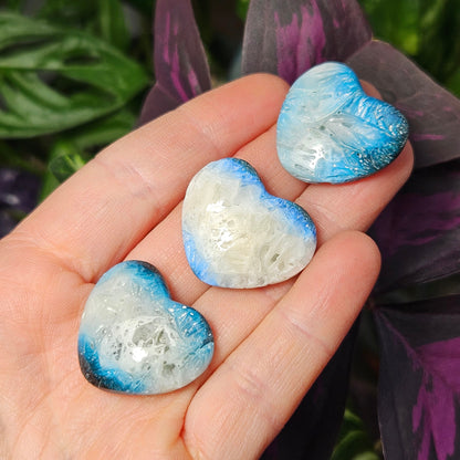 Blue Ice Glacierite Heart