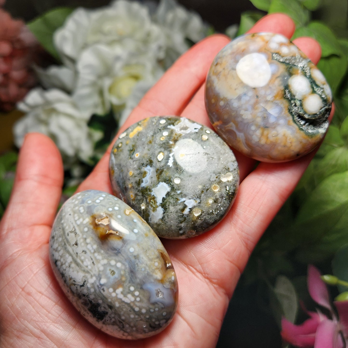 Ocean Jasper Palm Stone
