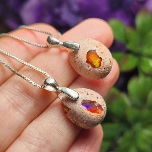 Mexican Fire Opal Pendant