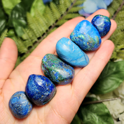 Azurite Malachite Specimen, Tumbled crystal from South Africa