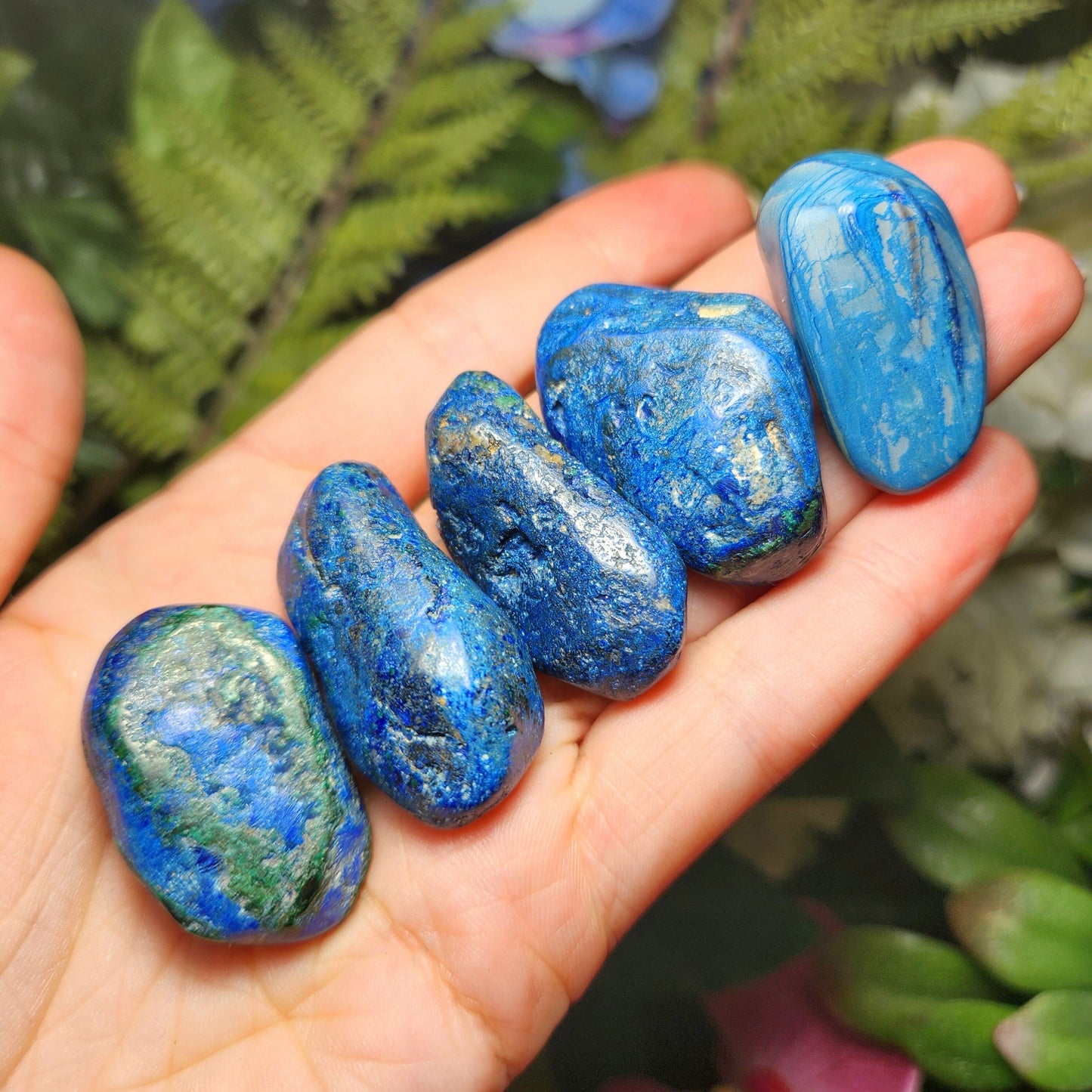 Azurite Malachite Specimen, Tumbled crystal from South Africa