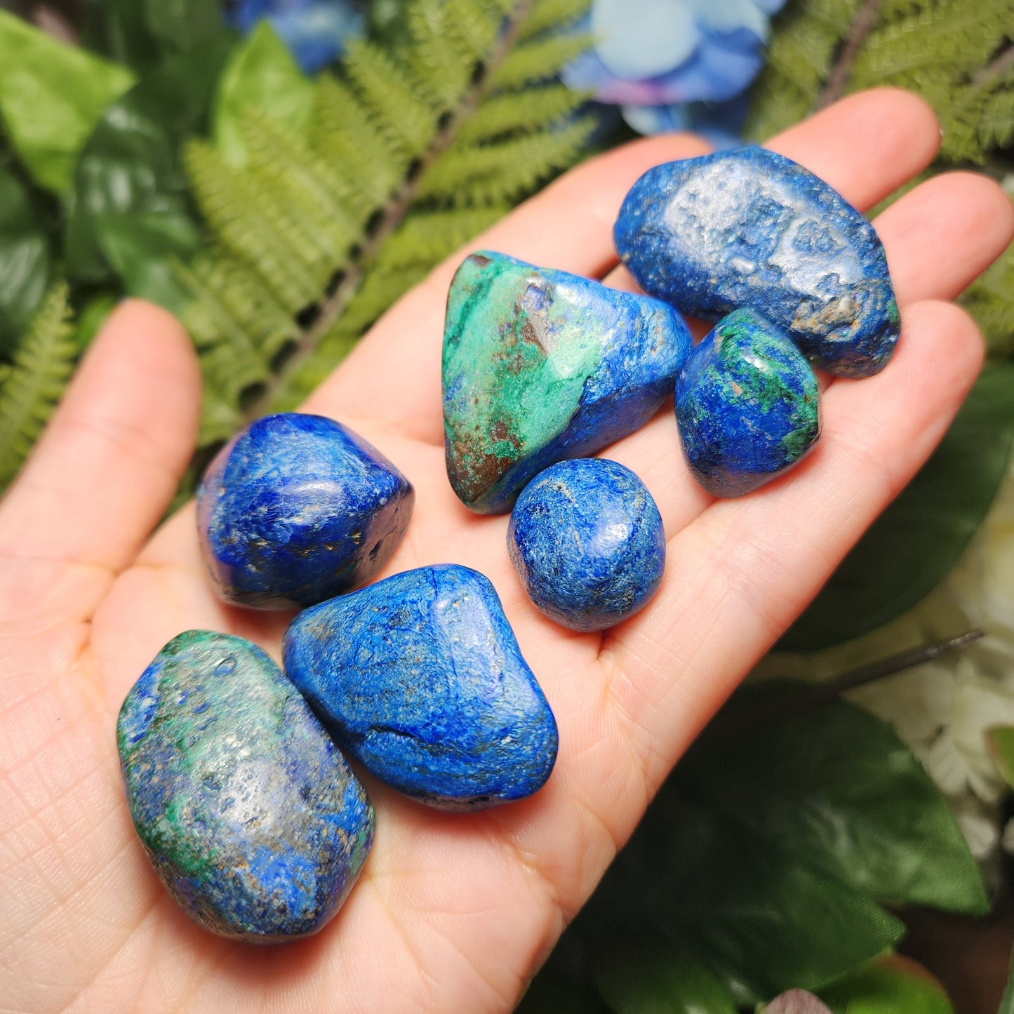 Azurite Malachite Specimen, Tumbled crystal from South Africa