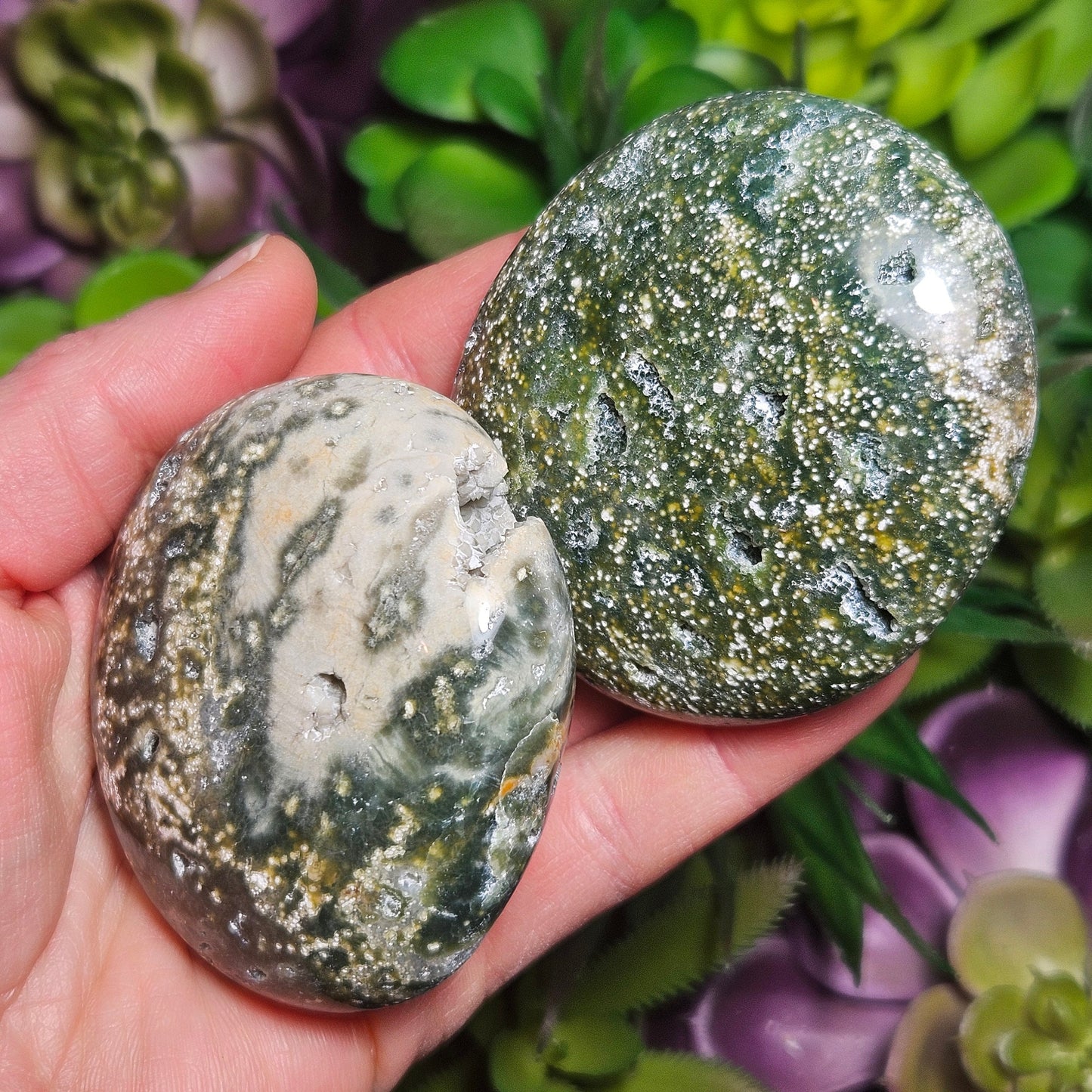 Ocean Jasper Palm Stone