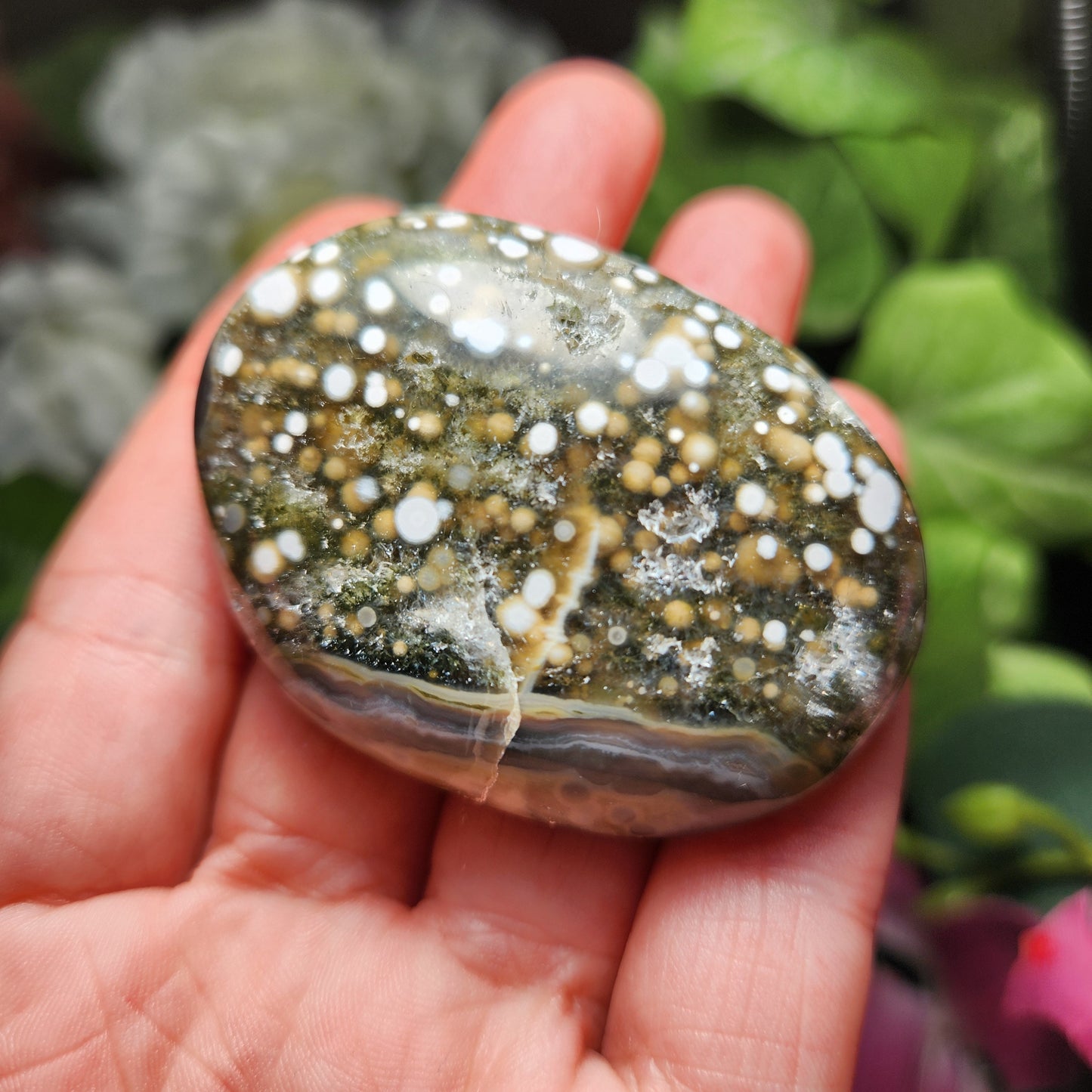 Ocean Jasper Palm Stone