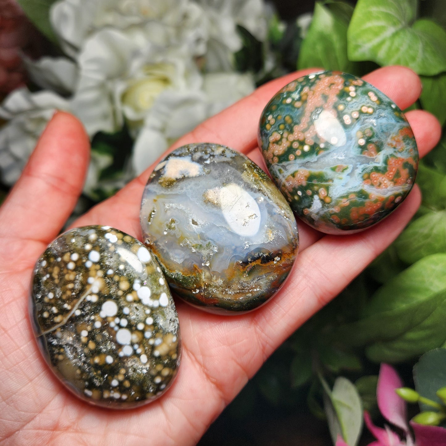 Ocean Jasper Palm Stone