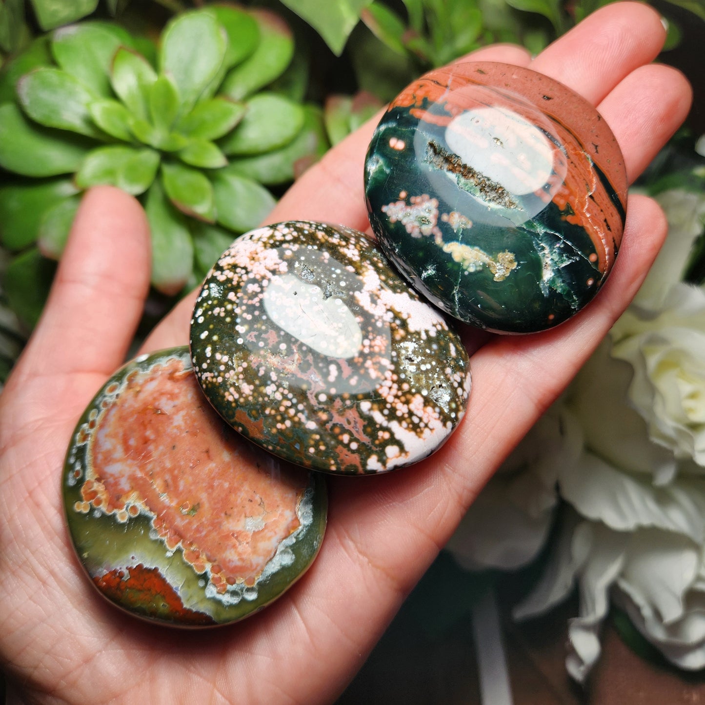 Ocean Jasper Palm Stone