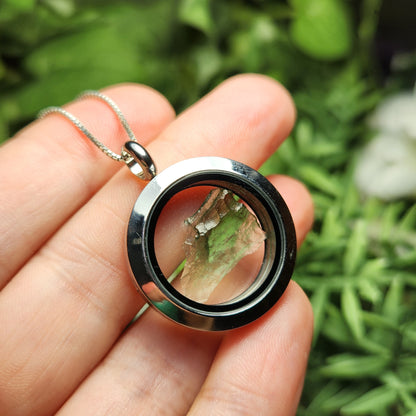 Moldavite Locket Pendant