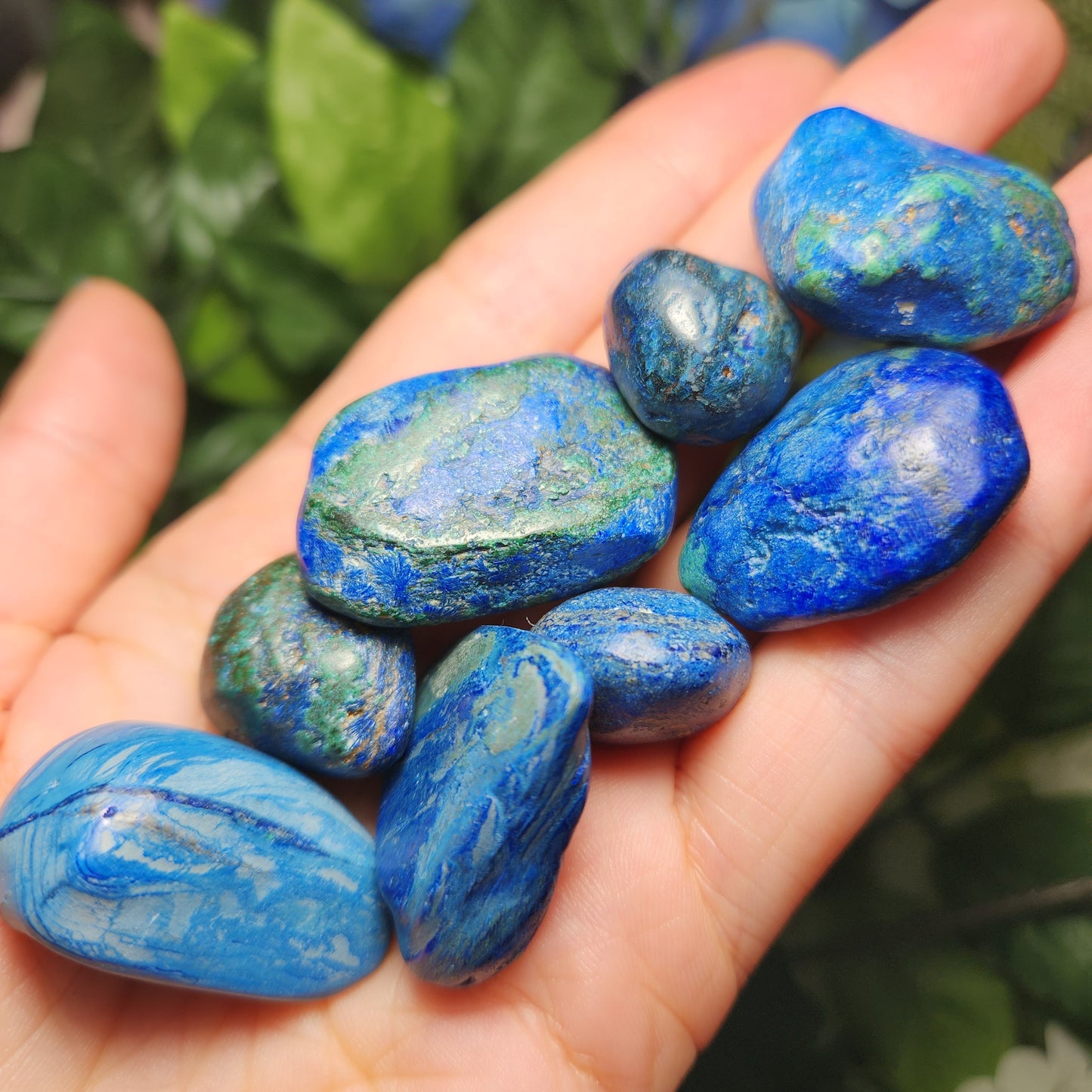 Azurite Malachite Specimen, Tumbled crystal from South Africa