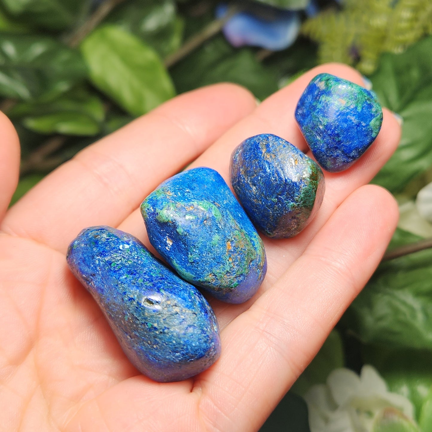 Azurite Malachite Specimen, Tumbled crystal from South Africa