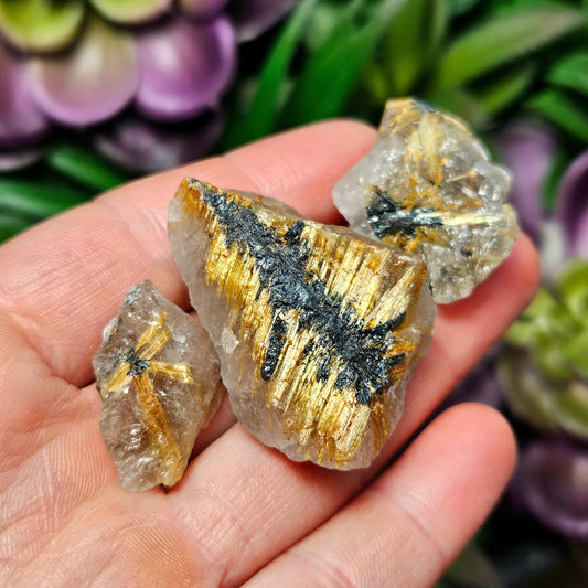 Hematite Rutile in Quartz