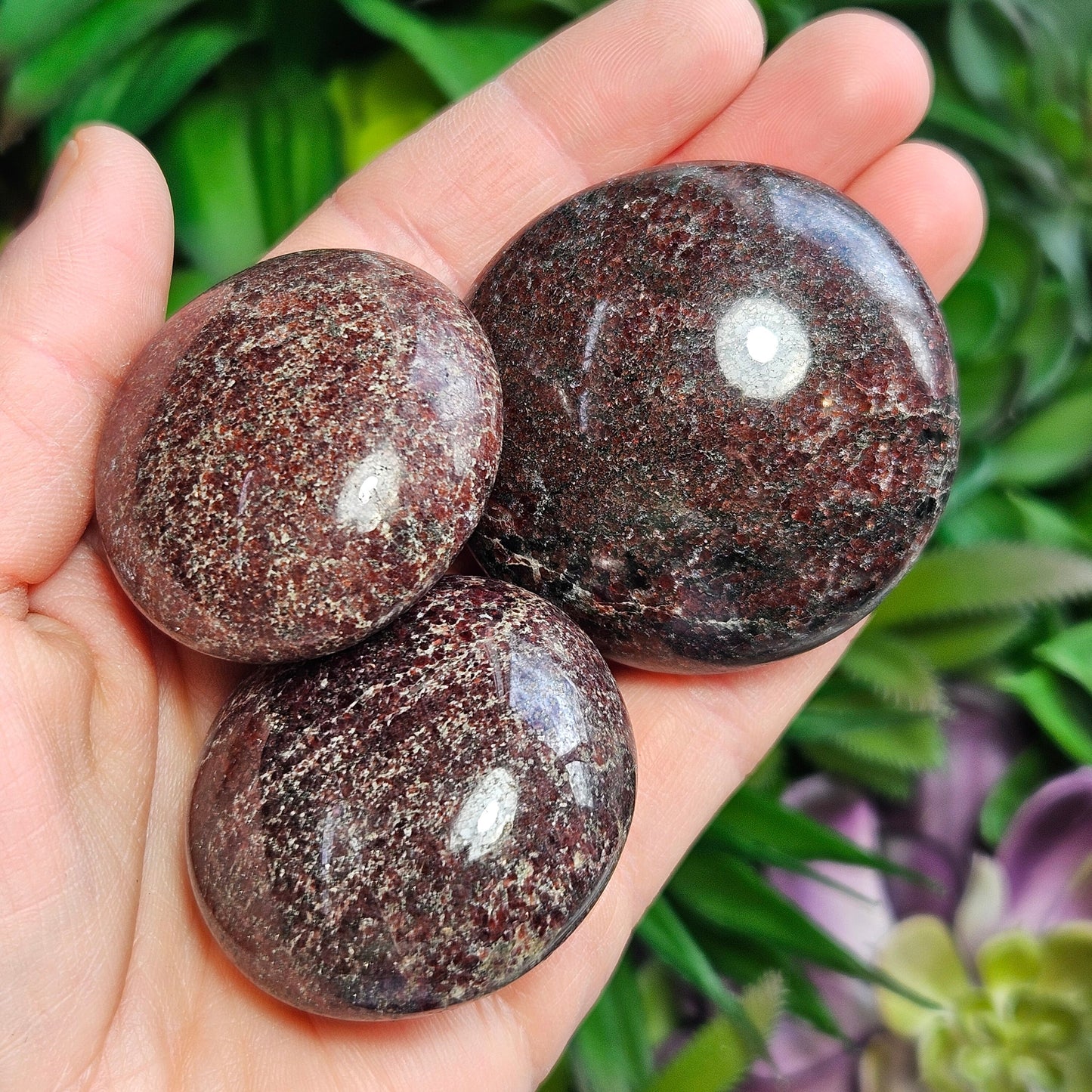 Garnet Palm Stone