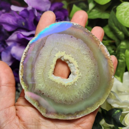 Angel Aura Agate Slice