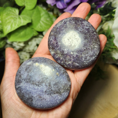 Lepidolite Palm Stone
