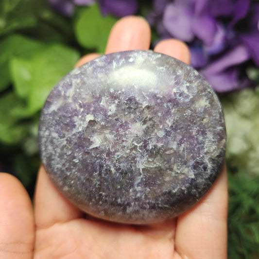Lepidolite Palm Stone