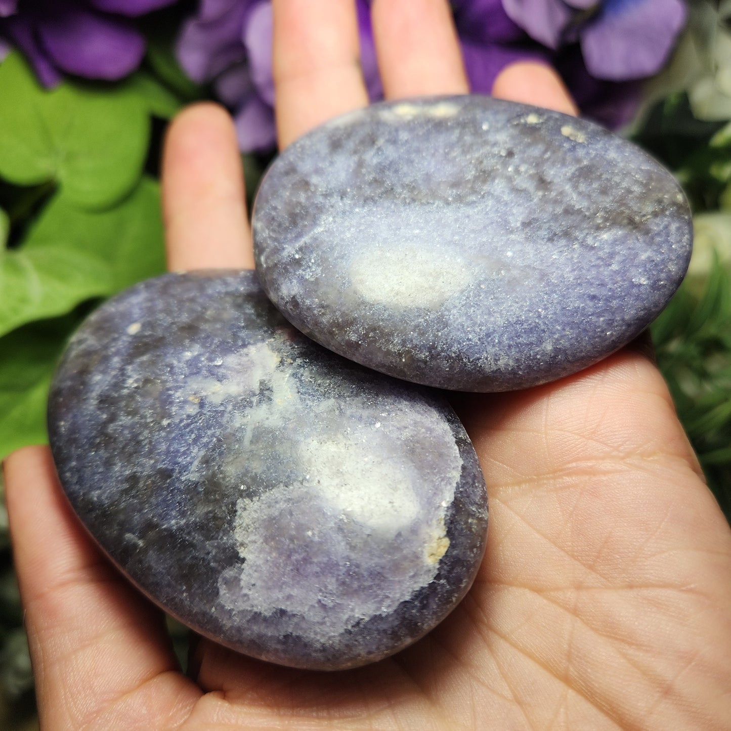 Lepidolite Palm Stone