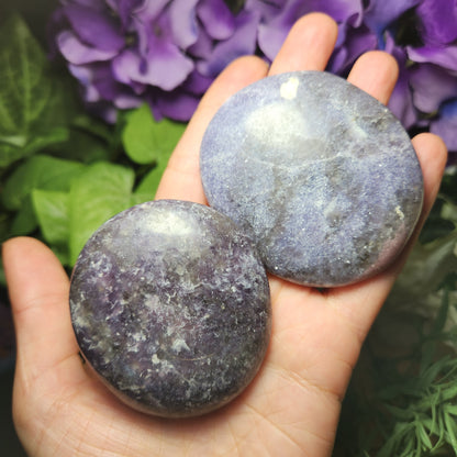 Lepidolite Palm Stone
