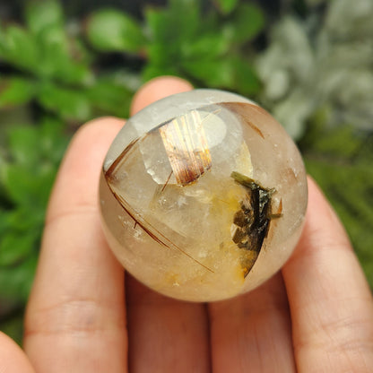 Rutilated Quartz Sphere