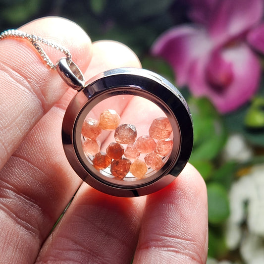 Strawberry Garnet Pendant