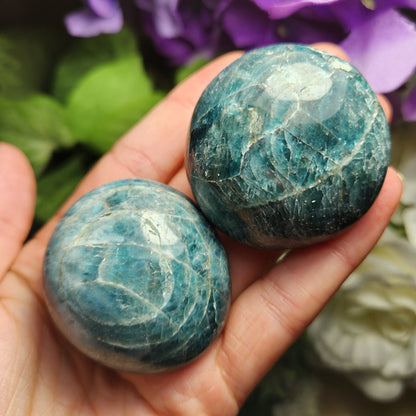 Blue Apatite Palm Stone