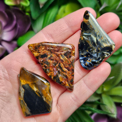 Pietersite AAA Crystal, Genuine Namibian Pietersite, Polished Pietersite Crystal Specimen, Blue Gold Red Pietersite