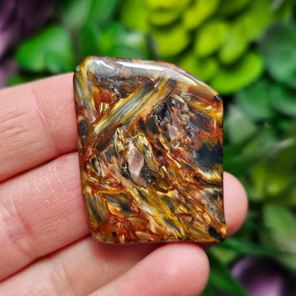 Pietersite AAA Crystal, Genuine Namibian Pietersite, Polished Pietersite Crystal Specimen, Blue Gold Red Pietersite