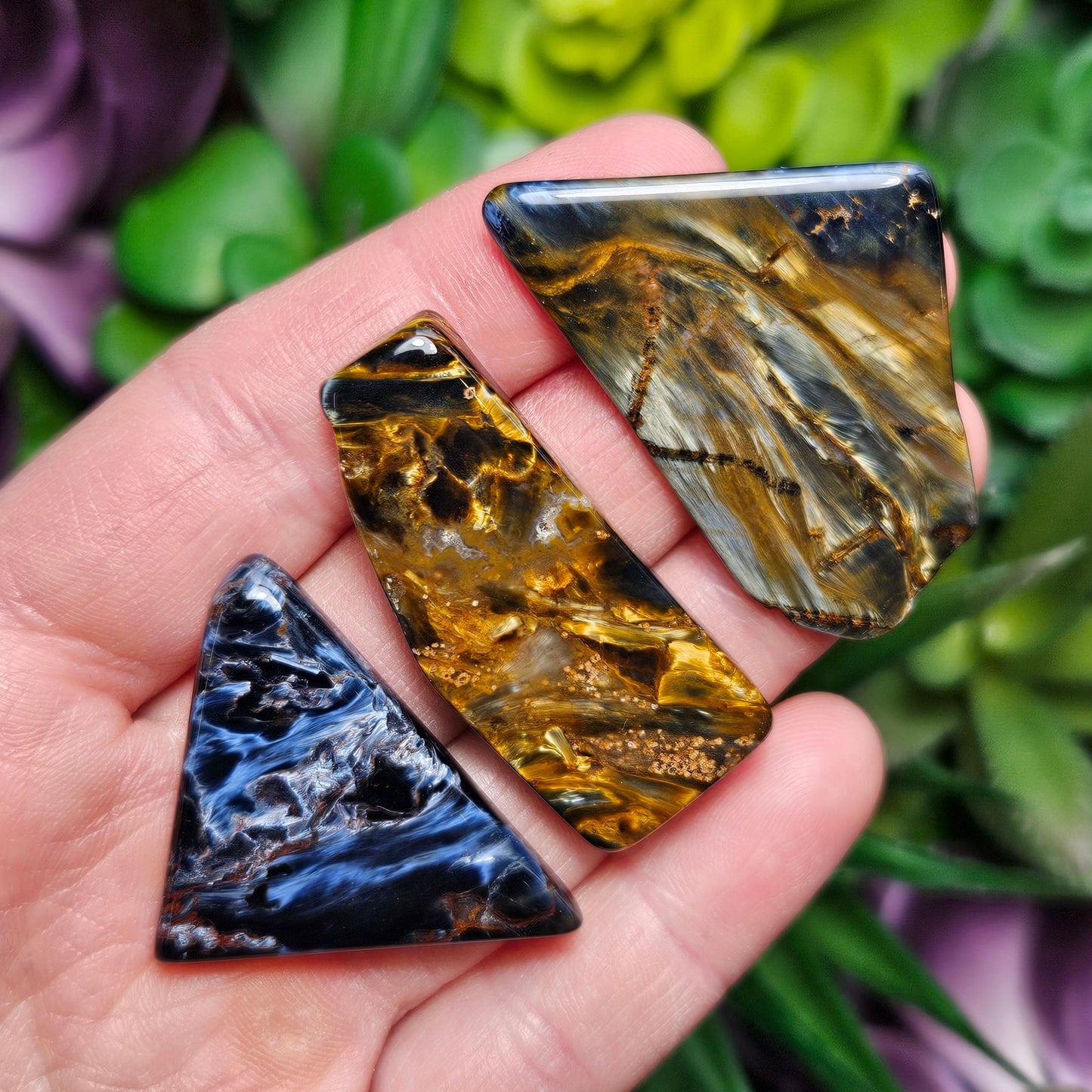 Pietersite AAA Crystal, Genuine Namibian Pietersite, Polished Pietersite Crystal Specimen, Blue Gold Red Pietersite