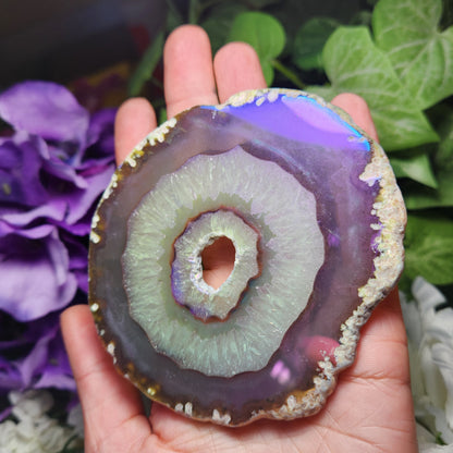 Angel Aura Agate Slice