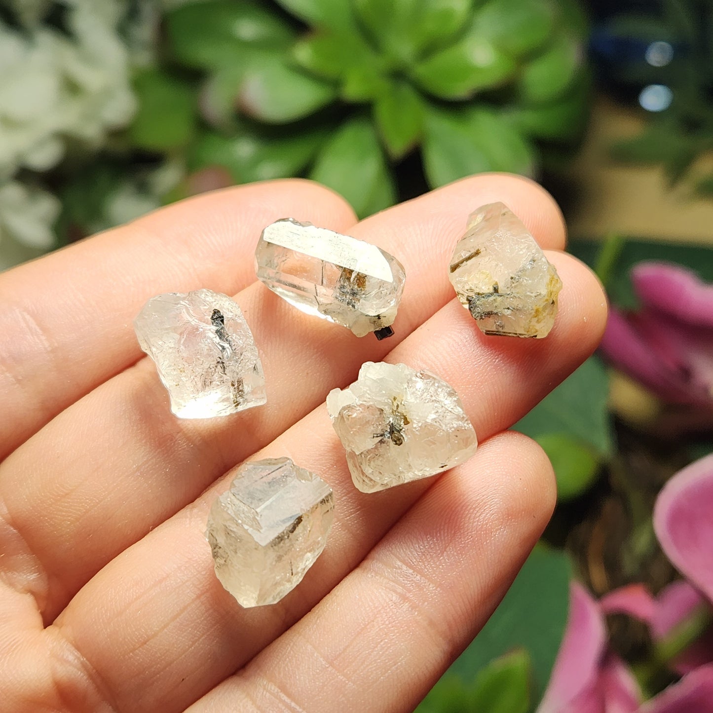 White Topaz & Black Tourmaline