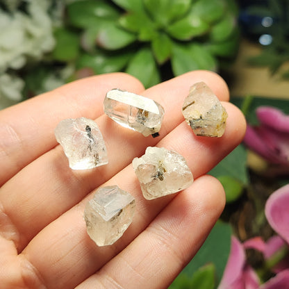 White Topaz & Black Tourmaline