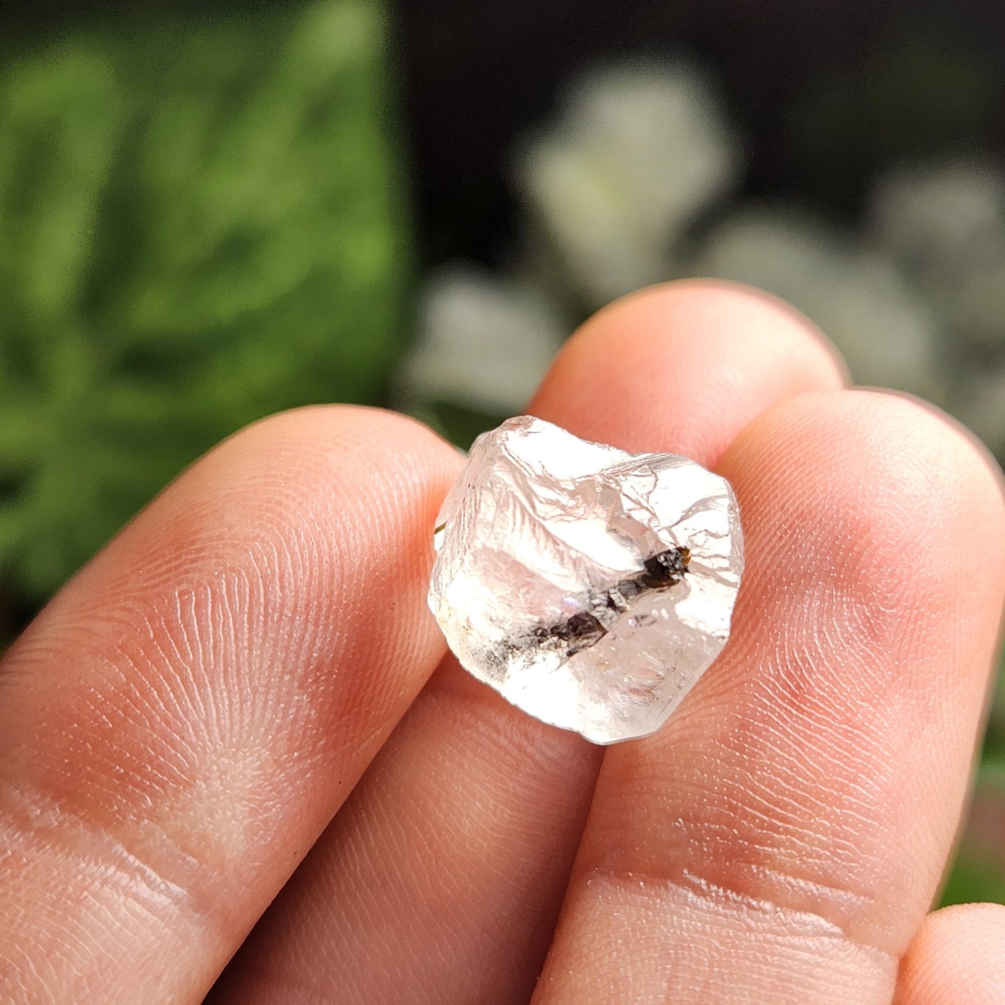 White Topaz & Black Tourmaline