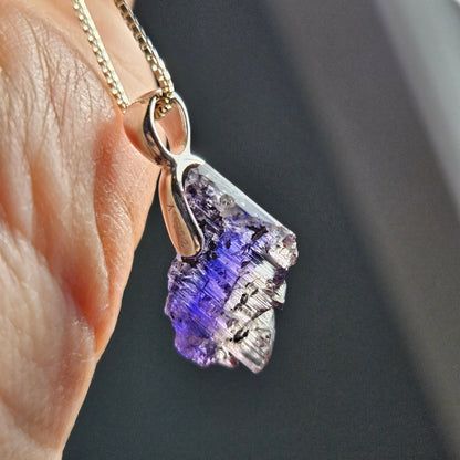Natural Tanzanite Pendant in Sterling Silver