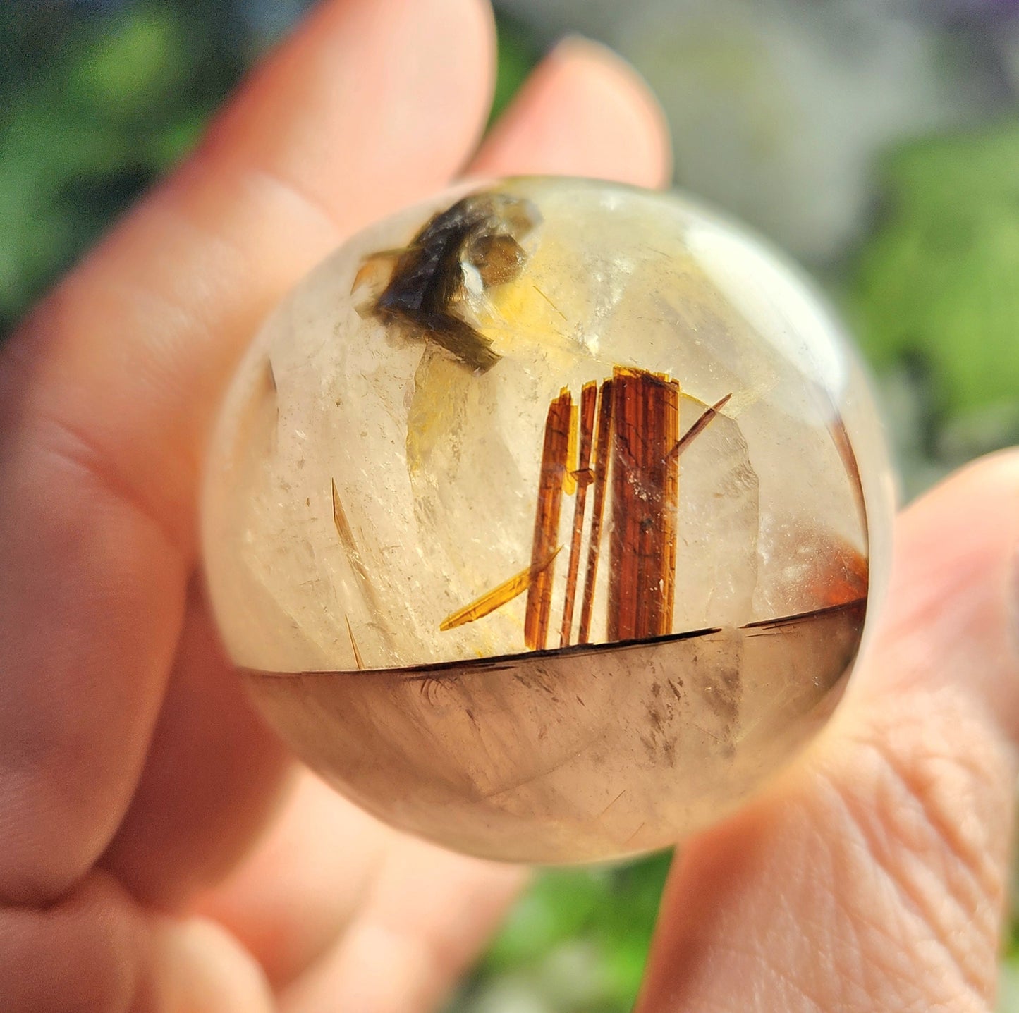 Rutilated Quartz Sphere