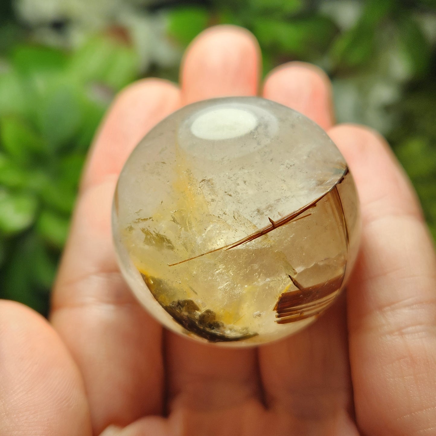 Rutilated Quartz Sphere