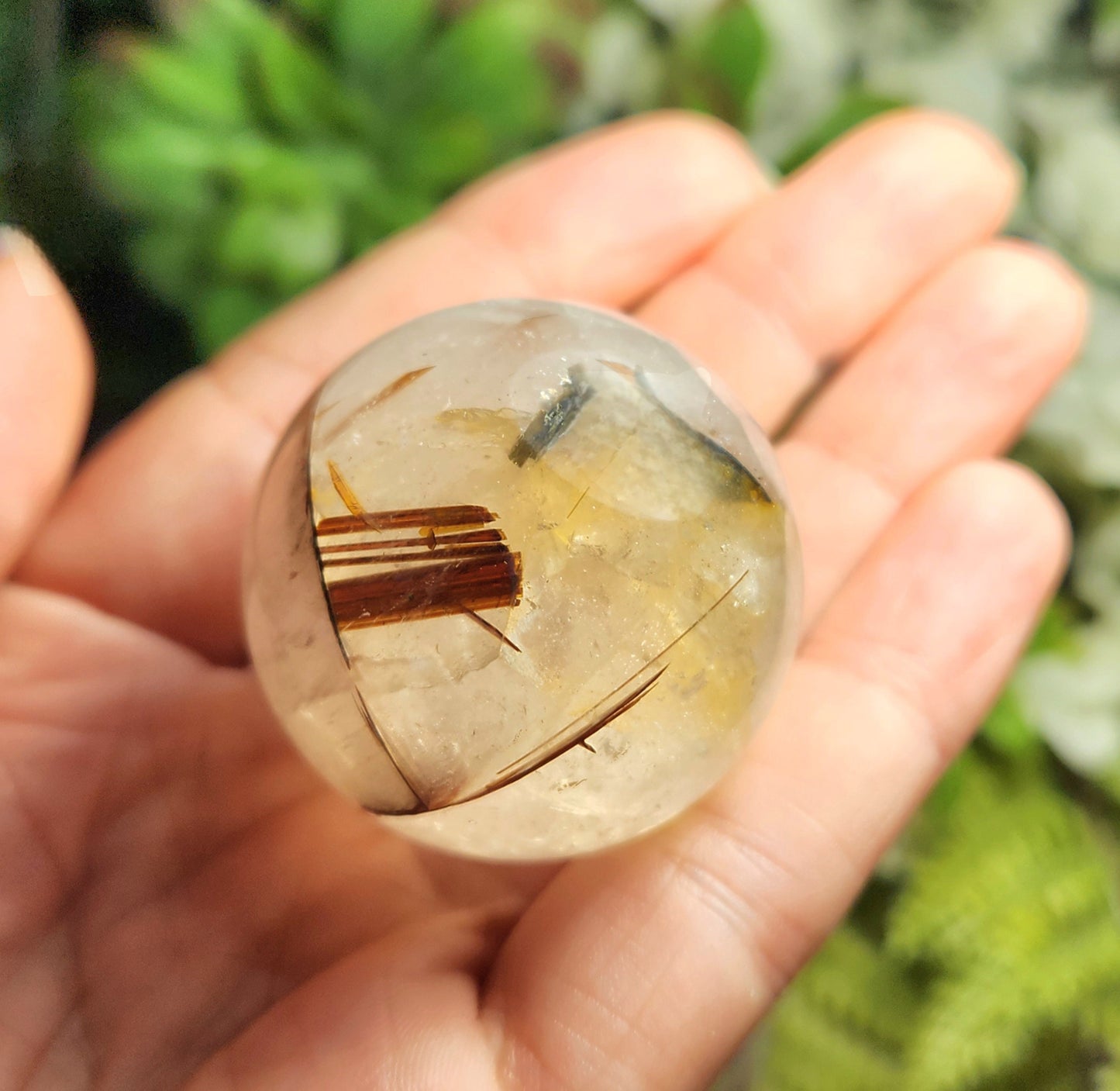 Rutilated Quartz Sphere