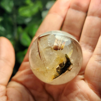 Rutilated Quartz Sphere