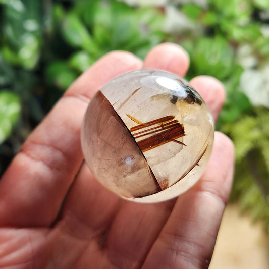 Rutilated Quartz Sphere