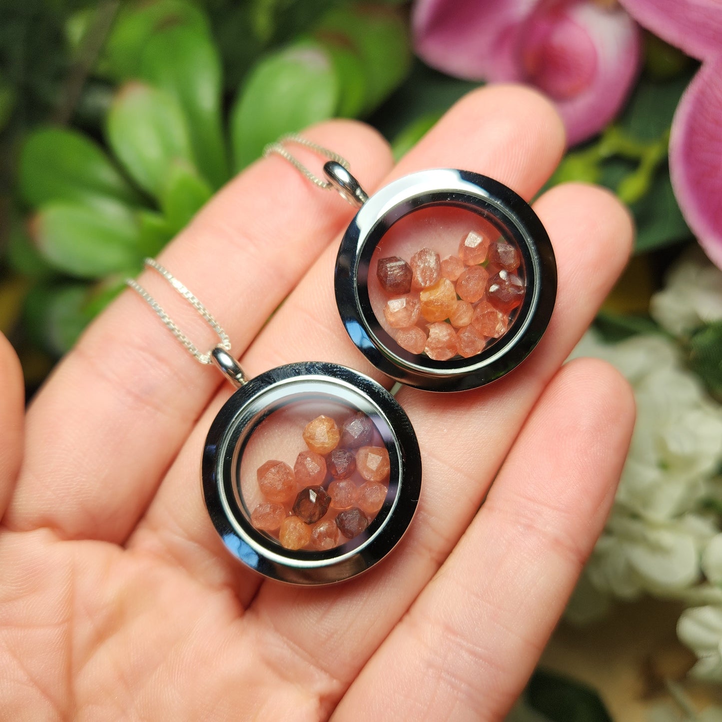 Strawberry Garnet Pendant